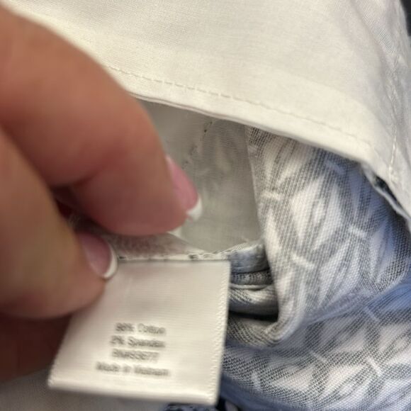 ana black white geometric pattern twill shorts Size 18 New - Picture 11 of 11